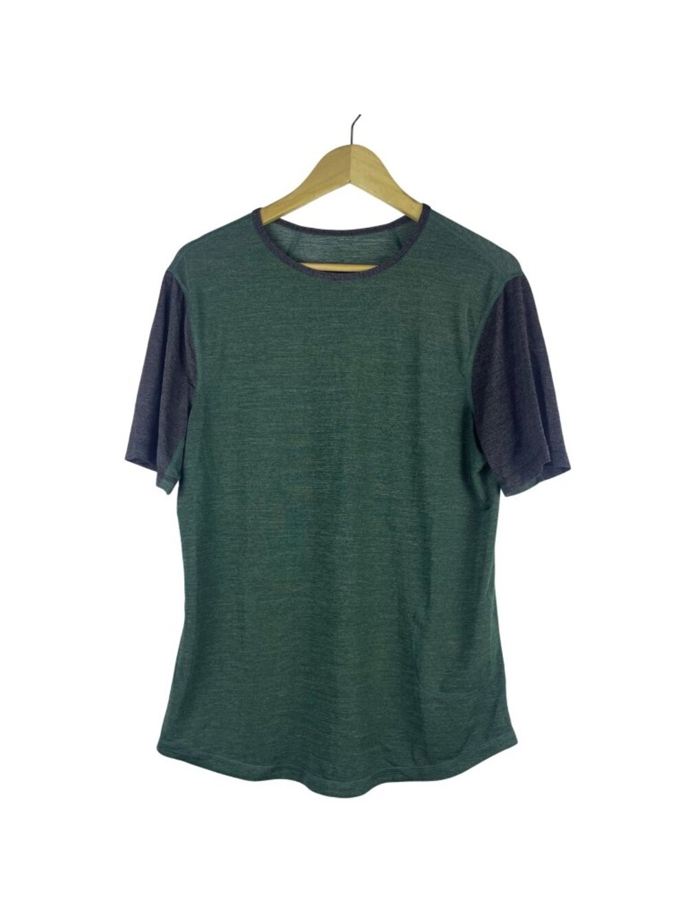 Lululemon Short Sleeve T-Shirt Heathered Green Gray Performance Men's Small